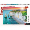 Puzzle 1000 pieces - Les falaises d'Etretat - Nathan - Puzzle Adultes - Des 12 ans