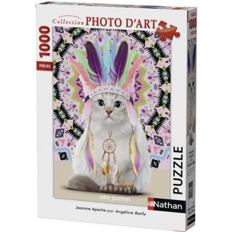 Puzzle 1000 pieces - Jasmine Apache / Téo Jasmin - Nathan - Puzzle Adultes - Des 12 ans