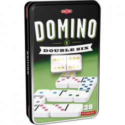 TACTIC Domino Double 6 - Boîte Métal