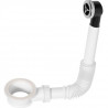 WIRQUIN Intercalaire extensible de trop-plein - Lavabo - Grille longue