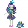 ENCHANTIMALS Poupée Patter Paon 15 cm et Flap