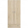 PARISOT Armoire 2 portes décor chene L78 cm - VARIA
