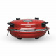 HKoeNIG NAPL350 - Four a Pizza Napoletana - Jusqu'a 350°C - 32cm - 1200W - Minuteur - Plaque de cuisson en pierre céramique