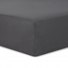 Vision - Drap housse Anthracite - 180x200cm - 100% coton