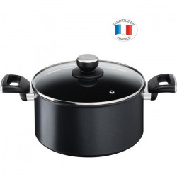 TEFAL G2554602 UNLIMITED Faitout 24 cm (5 L) + couvercle verre