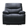 Fauteuil relax électriques - Cuir Noir - L 104 x P 98 x H 103 cm - BALLINA
