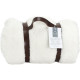 Plaid Anse Sherpa - Polyester - 120x150 cm - Blanc