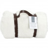 Plaid Anse Sherpa - Polyester - 120x150 cm - Blanc