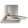 Hotte murale evacuation / recyclage TURBOAIR PANTHEON -  713 m³ / h - 73 dB max avec booster - L 60 cm - Inox et verre