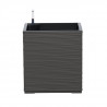 PoeTIC - Bac Casa Cosy carré 30 granite - L 29,9 x l 29,9 x h 31,3 cm 12L - avec réserve d'eau