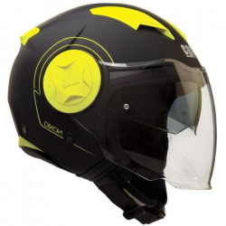 CGM Casque Jet 129S Dixon - Homme - Noir et jaune