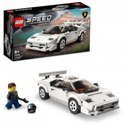 LEGO 76908 Speed Champions Lamborghini Countach, Jouet modele de Voiture de Course Pour les Enfants de 8 Ans et Plus