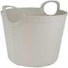 LIFE STORY Panier rangement / linge flexible Craft - 40 L - Light Grey
