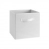 COMPO Tiroir de rangement - Tissu - 27x27x28 cm - Blanc
