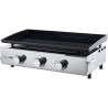 Plancha a Gaz Brasilia 3 feux a poser - Acier émaillé - 67 x 41,4 x 19 cm