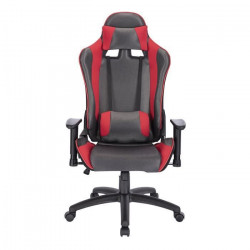 SPEED Chaise de bureau gaming ajustable - Simili Noir - L 69 x P 59 x H 127/135 cm