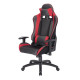 SPEED Chaise de bureau gaming ajustable - Simili Noir - L 69 x P 59 x H 127/135 cm