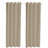 TODAY Paire de rideaux isolants thermiques - 140 x 240 cm - Mastic TODAY