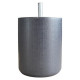 Jeu de pieds cylindriques Ø 7 cm H 8,5 cm Gris anthracite - Lot de 4