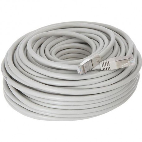 Câble RJ45 CONTINENTAL EDISON cat.6 blindé FTP 30 m