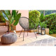 Fauteuil design en forme d'oeuf - MANA - Cordage noir