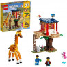 LEGO 31116 Creator 3en1 La Cabane dans L'Arbre du Safari Jeu de Construction avec un Catamaran, un Biplan et un Lion