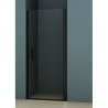 AURYS Gascogne 90 Droite Porte de douche - L90 x 198 cm - Aluminium anodisé noir mat