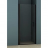 AURYS Gascogne 90 Gauche Porte de douche - L90 x 198 cm - Aluminium anodisé noir mat