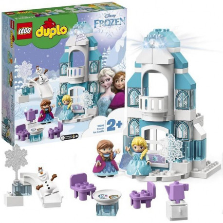 LEGO 10899 DUPLO Disney Le Château De La Reine Des Neiges Jeu De Construction Avec Mini Poupées Anna Et Elsa, Jouet Enfant 2 Ans