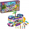 LEGO  Friends 41395 Le Bus de l'Amitié avec  Maison de Poupée, Jouet avec Piscine et Toboggan, pour Enfant 8 ans et +