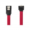 NEDIS SATA 3Gb/s data cable - SATA 7-pin Female with Lock - SATA 7-pin Female 90° Angled with Lock - 0.5 m - Red