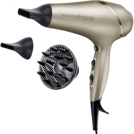 REMINGTON AC8605 Seche-Cheveux Professionnel Ionique Colour Protect 2300W, Soin Micromoléculaire Huile Karité et Filtres UV