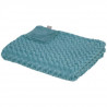 Plaid fourrure bouclée - 180 x 230 cm - Bleu orage