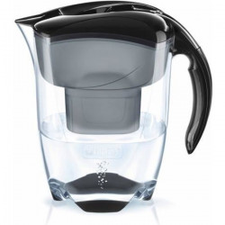 BRITA Carafe filtrant ELEMARIS XL Noir + 1 cartouche de rechange