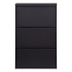Meuble a chaussures 3 portes - En métal - Noir - MODULO