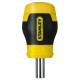 Tournevis porte-embouts boule bimatiere STANLEY - 0-66-357 - 6 embouts inclus
