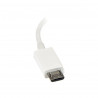 Câble adaptateur Micro USB vers USB Host OTG - M/F - Câble adaptateur Micro USB vers USB Host OTG de 12 cm - M/F - Blanc - UU…