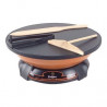 Crêpière de Bretagne Krampouz 1250 W Noir et Orange