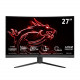 Ecran PC Gaming MSI Optix G27C4 - 27" - LED - Incurvé - Noir