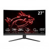 Ecran PC Gaming MSI Optix G27C4 - 27" - LED - Incurvé - Noir