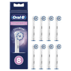 Accessoire dentaire Oral B Brossette Sensitive Clean Lot de 8 Blanc