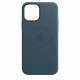 Coque en cuir Apple MagSafe pour iPhone 12 mini Bleu baltique