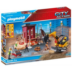 Playmobil City Action 70443 Mini-pelleteuse et chantier