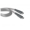 Câble de charge renforcé USB Type C Force Power 1.2 m Gris