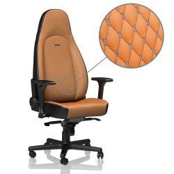 Siège Noblechairs Icon Cuir Noir et Orange