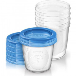 Avent Pots de Conservation Lait Maternel Réutilisables 5 x 240ml