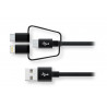 Câble Wefix 3 en 1 pour iPhone/iPad/iPod Noir