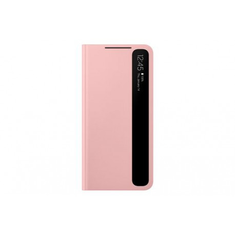 Coque Samsung Smart Clear View pour Samsung Galaxy S21 Rose