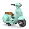 Véhicule électrique pour enfant Mini Vespa GTS Vert d'eau