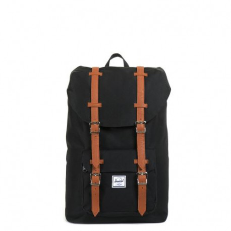 Sac à dos Herschel Little America Volume moyen Noir et brun clair